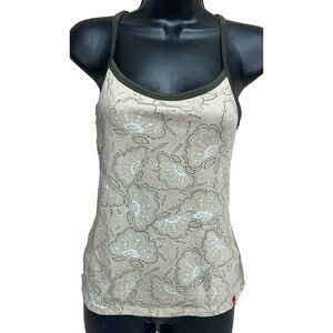 The North Face Womens Tank Top Size Small Racerback Brown Casual Workout Shirt